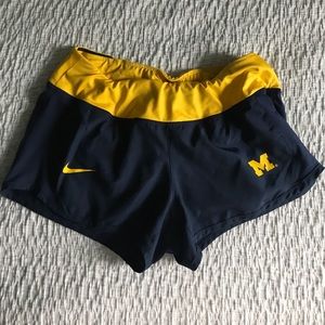 University of Michigan DriFit Nike shorts